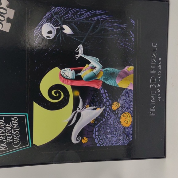 Disney The Nightmare Before Christmas Jack Sally Prime 3D Puzzle 500pcs 24”x18” - Picture 5 of 6